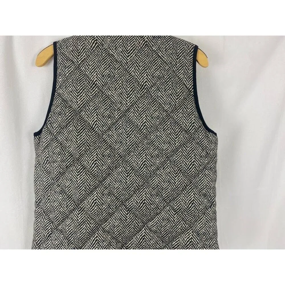J Crew Excursion Puffer Down Herringbone‎ Vest Women's Small.